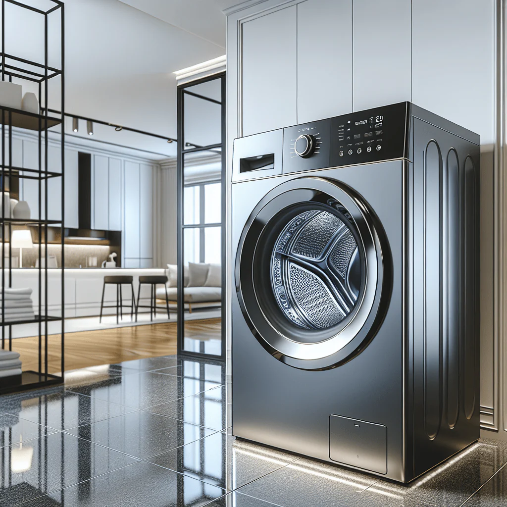 Fast and efficient laundry dryer machine at a modern laundromat in Frederick MD for quick fabric drying